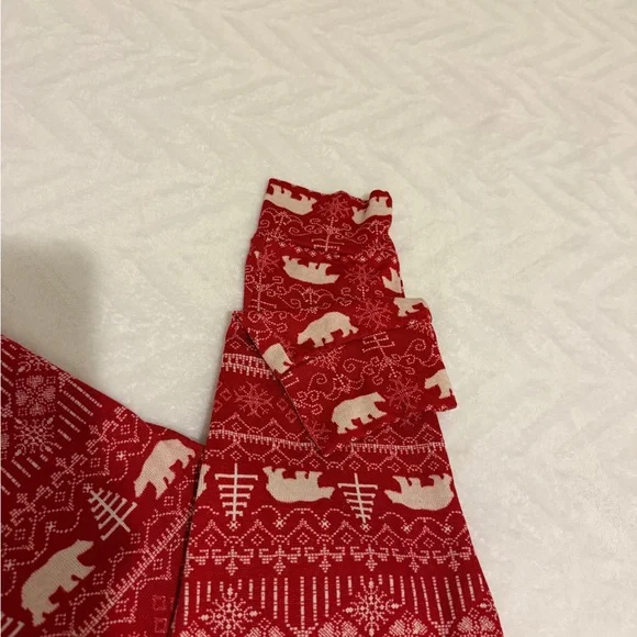 Disney Red Fair Isle Bear Pajama Set - Picture 5 of 14